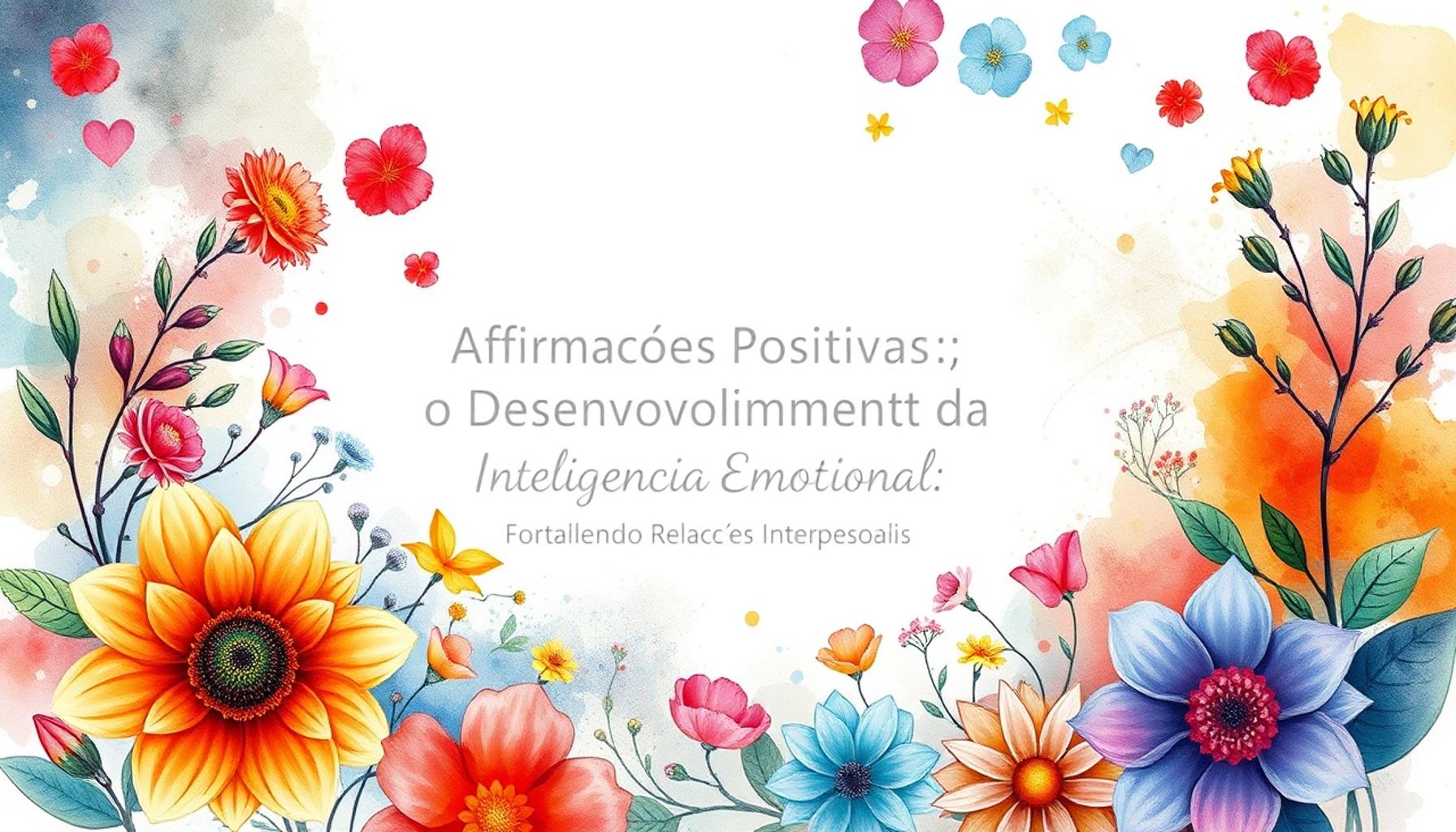 Positive Affirmations and the Development of Emotional Intelligence: Strengthening Interpersonal Relationships